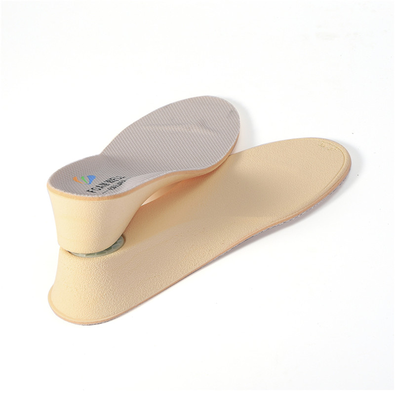 High Quality 5D Memory Foam PU GEL Cushion Shoe Elevator Comfort Invisible Plastic Height ncreased Insoles