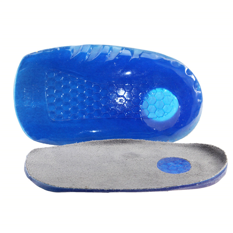 foot care product heel cushion inserts pads shock absorb PU gel Height increasing shoe insole socks