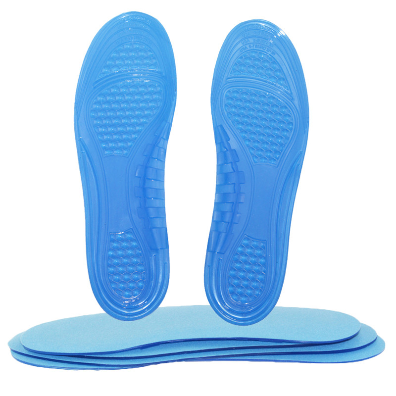 Non-Slip sport arch support orthotic comfort gel  silicone pu foam insole  for Feet Care pain relief